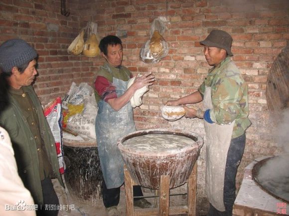 割子岭粉条制作
