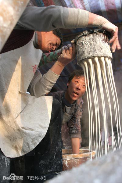 割子岭粉条制作